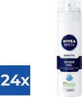 Nivea Men Scheergel Sensitive 200 ml - Voordeelverpakking 24 stuks