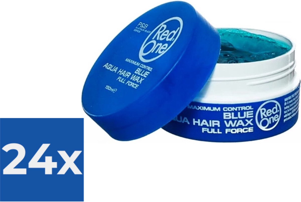 Red One Aqua Hair Wax - Blue / Blauw - Voordeelverpakking 24 stuks