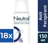 Neutral Deospray - Anti-Perspirant 150 ml - Voordeelverpakking 18 stuks