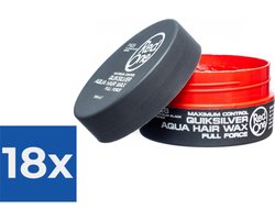 Red One Quicksilver Aqua Hair Wax 150ml - Voordeelverpakking 18 stuks