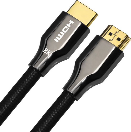 Câble HDMI 2.1 Ultra High Speed - Plaqué Or - Prise en charge PS5 et Xbox  Series X - 2