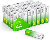 GP Extra Alkaline Batterijen AA mignon penlite LR06 Batterij 1.5V – 40 stuks - AA Batterij - Nieuwe G-TECH technologie