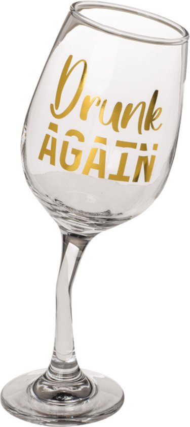 Out Of The Blue Drunk Again Verre à vin tordu