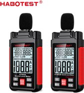 Geluidsmeter - dB meter - Decibelmeter - Digitaal - 30-130dBA - 30-130dBC - Temperatuurmeter - Luchtvochtigheidsmeter