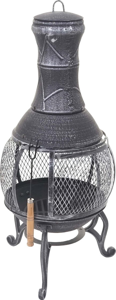 Terrashaard van Cosmo Casa met weerbestendig metalen design voor tuinverwarming.