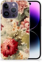 TPU Case Geschikt voor iPhone 14 Pro Bloemen