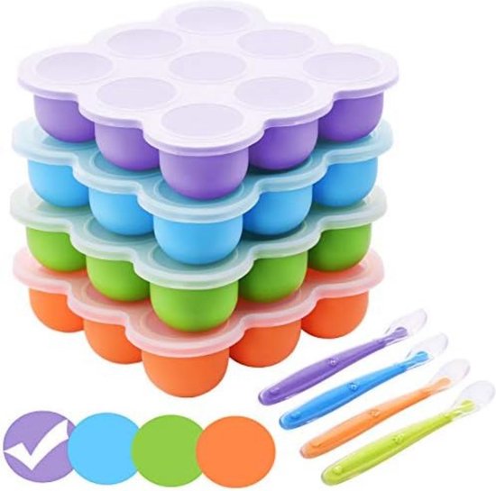 Babyflesje - Gratyfied- Babyvoeding Bewaarbakjes- Baby Food Storage Containers- Babyvoeding Diepvriesbakje- Baby Food Freezer Container