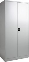 Armoire de bureau ou armoire à portes tournantes 195x92x50cm en acier aluminium