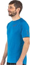 Inov-8 Base Short Sleeve Heren - Sportshirt - blauw - maat S