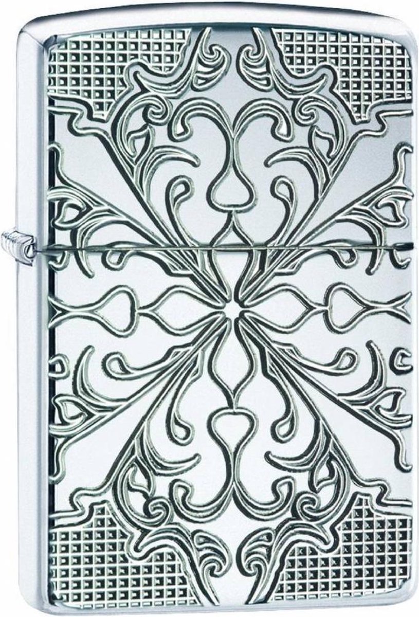Goedkoopste Aansteker Zippo Armor Case Carved Snowflake
