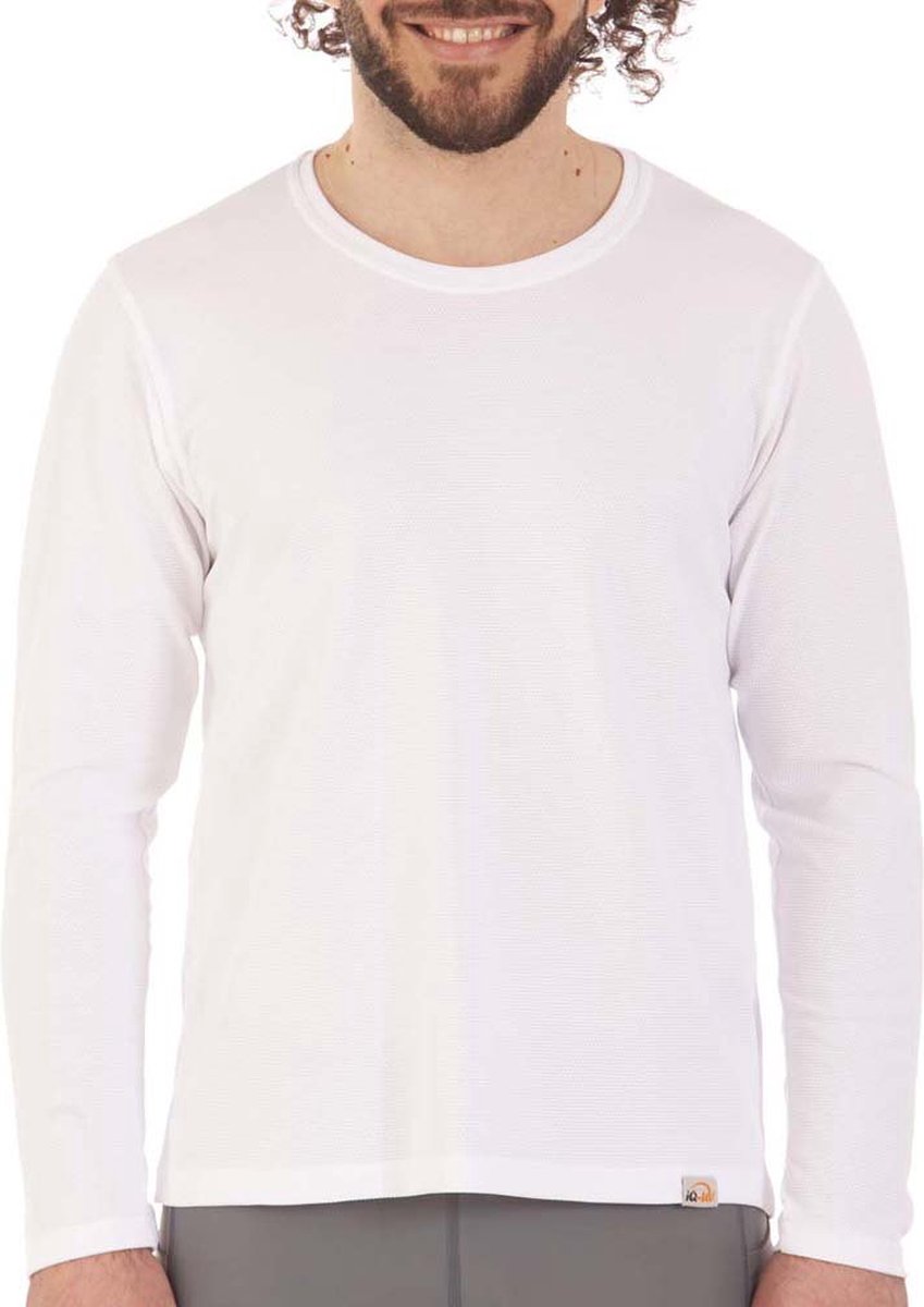 Iq-uv Uv Wave Rashguard Met Lange Mouwen Wit 2XL Man