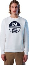 North Sails Graphic Ronde Hals Sweater Wit M Man