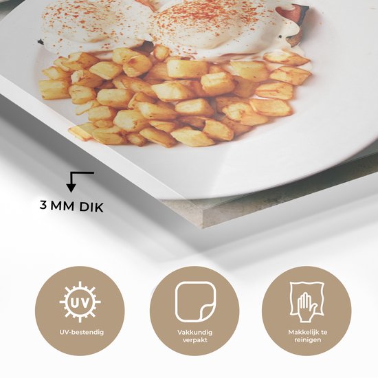 Peinture sur verre - Le brunch du week-end est servi - 40x30 cm - Peintures sur Verre Peintures - Photo sur Glas