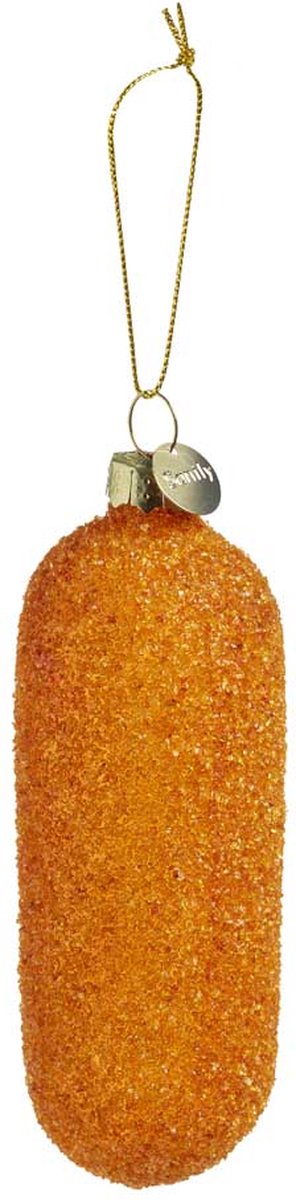 Santly kroket kerstornament - Kerstballen - Kerstversiering - Kerstboom versiering - Kersthanger - 10 cm - Glas