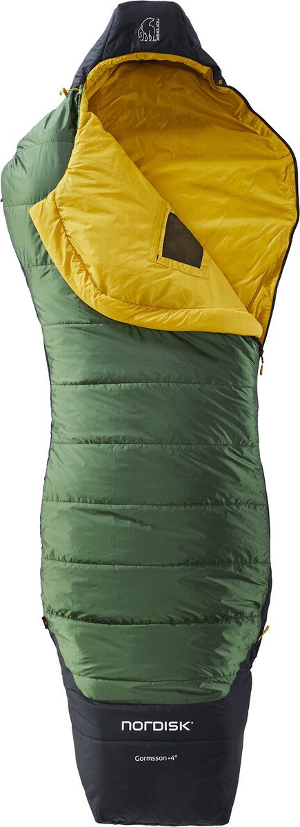Nordisk Gormsson +4° Curve Slaapzak XL, zwart/groen