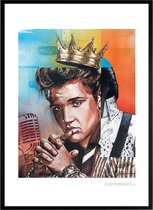 Elvis Presley 02 print 51x71 cm *ingelijst & gesigneerd