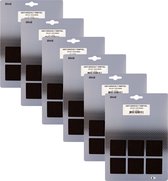 Qlinq Feutre anti-rayures - 6x feuille découpée - marron - 150 x 200 mm - rectangle - autocollant - feutre de protection