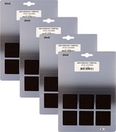 Qlinq Feutre anti-rayures - 4x feuille découpée - marron - 150 x 200 mm - rectangle - autocollant - feutre de protection