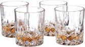 Relaxdays Ensemble de verres à whisky 4 pièces verres à whisky verre cristal 200 ml verre à whisky