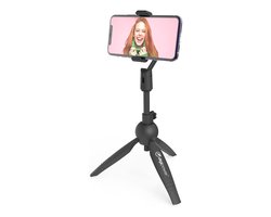 DigiPower Online Style TPLE Statief/ videogreep - Verstelbaar driepootstatief - Videogrip - Smartphone houder - Zwart - TikTok/ YouTube