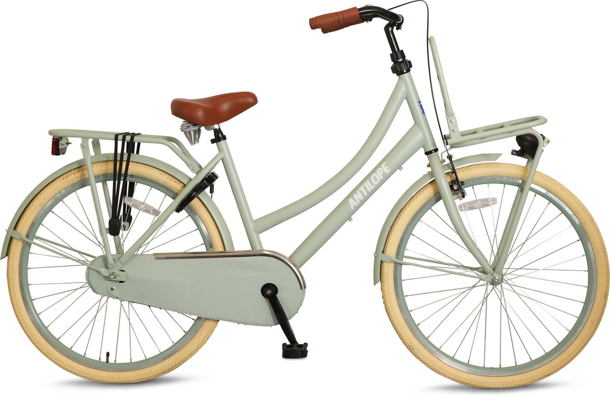Antilope Transport Meisjesfiets 26 Inch Mat Lichtgroen Gratis Rijklaar Bezorgd