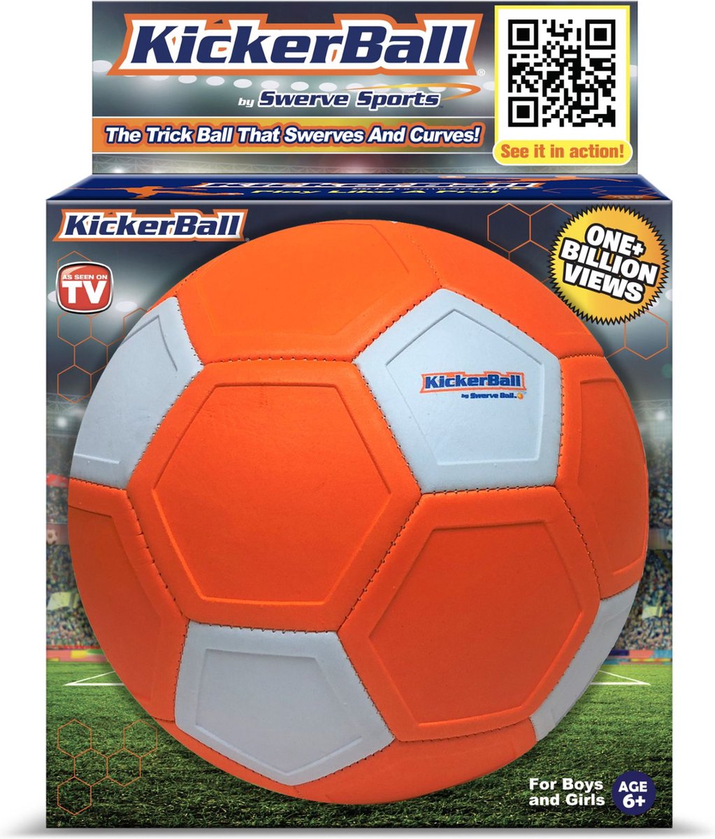 KickerBall - Ballon de foot - Orange et Blanc