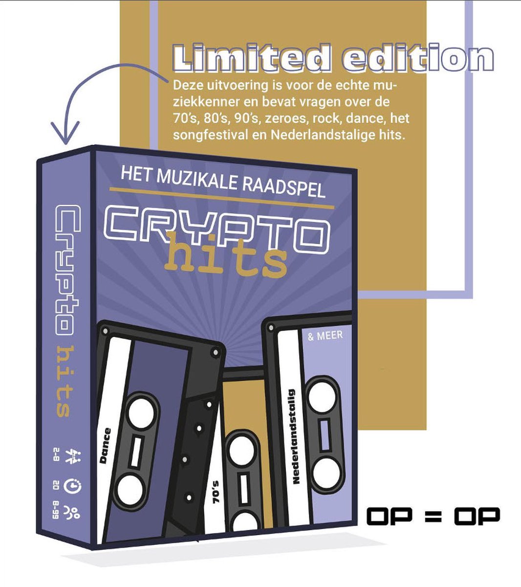 Crypto Hits - Het muzikale raadspel - Cryptisch muziekspel voor volwassenen  | Games | bol