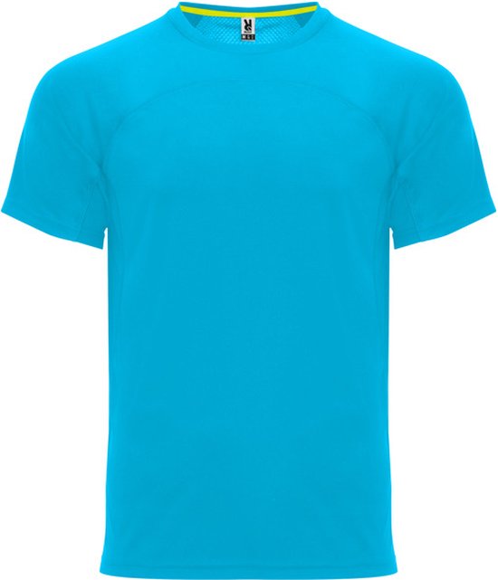 Chemise de sport Premium unisexe à séchage rapide manches courtes turquoise marque Roly taille 3XL