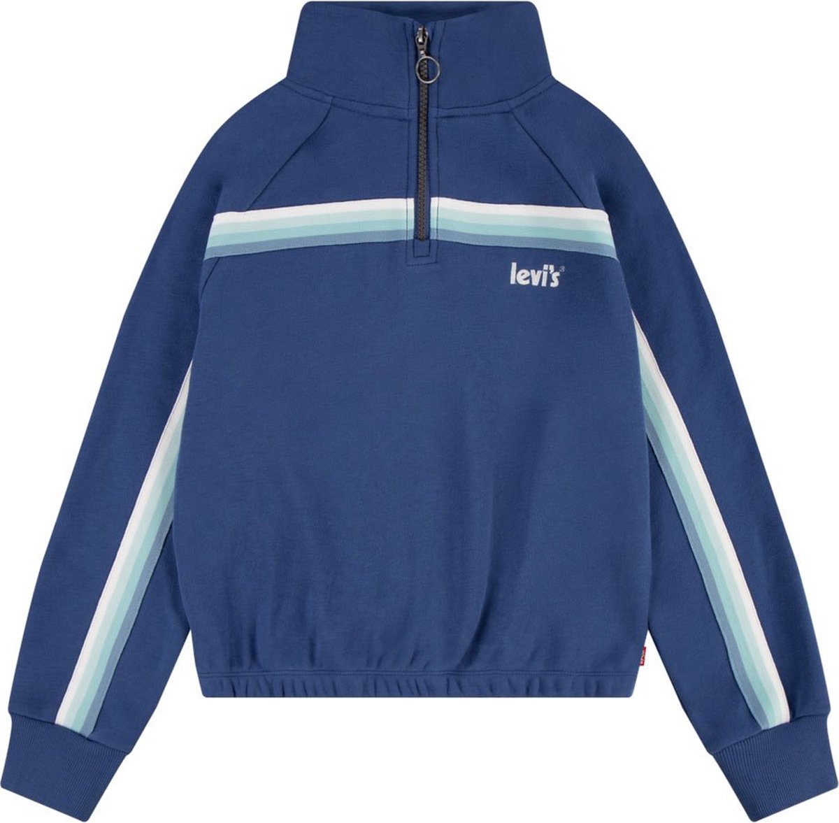 Levi´s ® Kids Meet And Greet Sweatshirt Met Halve Rits 16 Years Meisje Marineblauw