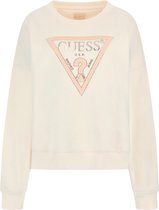 Guess CN Pony Hair Sweatshirt Femme - White Crème - Taille M
