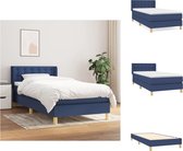 vidaXL Boxspringbed - Comfort - Bed - 203x93x78/88 cm - Pocketvering matras - Bed