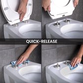 Premium WC Bril - Toiletbrillen Toiletdeksel Antibacterieel Ovaal Wit