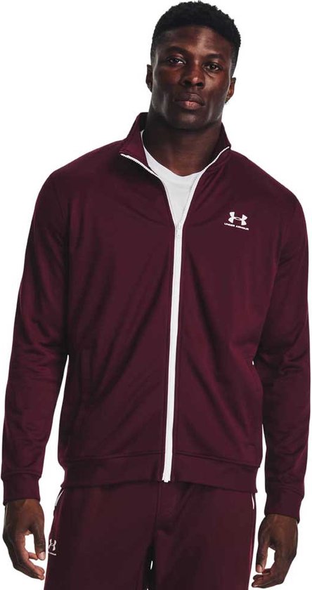 Under Armour Sportstyle Tricot Halve Rits Sweatshirt Paars L / Regular Man