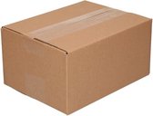 Kartonnen verzendverpakking - Bundel van 25 stuks - 20 x 15 x 10 cm - Enkelgolf - Doos voor verzending - Verzenddoos van karton - Verpakkingsdoos voor verzending - Kartonnen verpakkingsoplossingen - Bruin