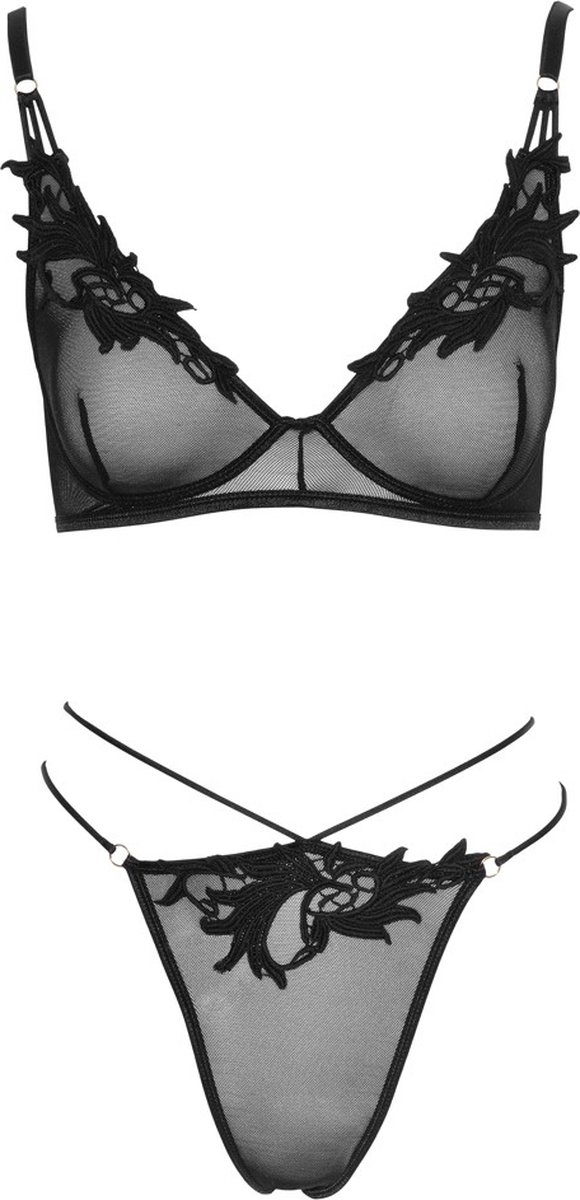 Sexy Lingerie Set met lichte Ruches en Bandjes
