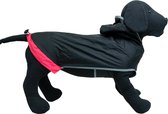 Jack and Vanilla OUTDOOR Regenjas voor hond - Hondenregenjas met capuchon - Reflecterend - Zwart-35cm