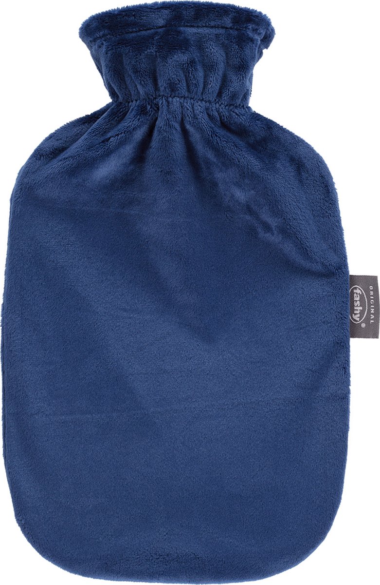 Goedkoopste Fashy warm water kruik - Met Navy Blauw zachte hoes 2L