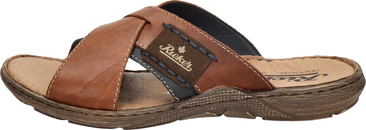 Rieker Slippers cognac - Maat 47 | bol