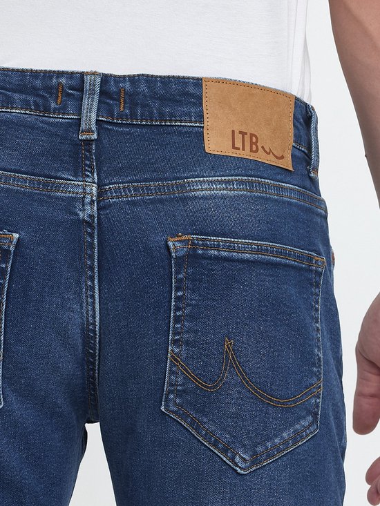 LTB Jeans Hollywood ZD Heren Straight Jean - Donkerblauw - Allon Safe Wash