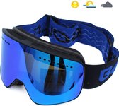 Livano Skibril - Ski Zonnebril - Dames - Heren - Wintersport - Winddicht - UV-Bescherming - Ski Gadgets - Blauw