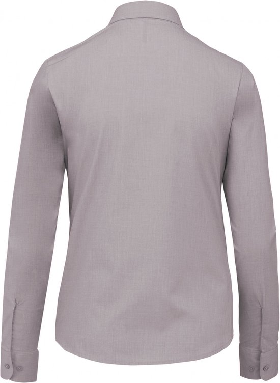 Chemisier Femme S Kariban Manche longue Argent 65% Polyester, 35% Katoen