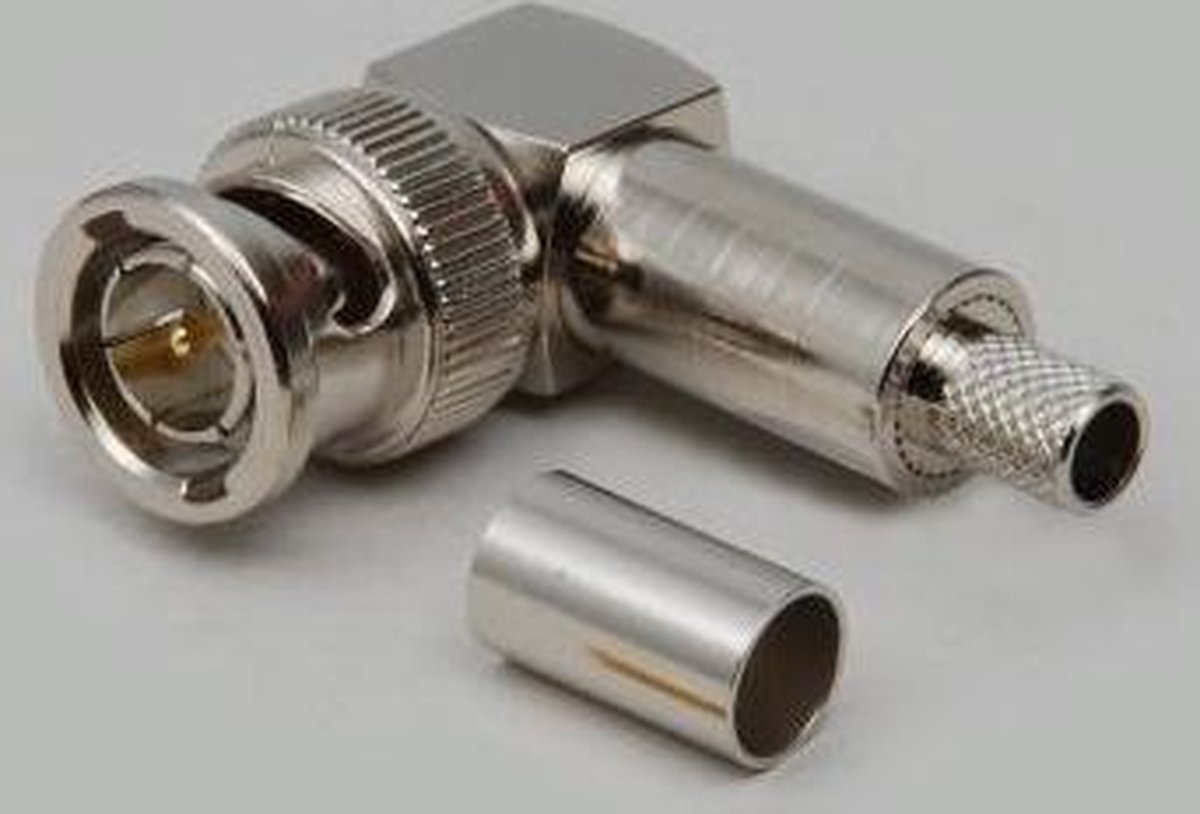 BKL Electronic 0401218 0401218 BNC-connector Stekker, haaks 50 Ω 1 stuk(s)