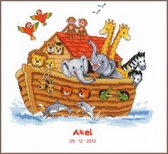Ark van Noach geboorte borduren (pakket)