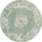 Rond vintage vloerkleed - Wonder Groen Ø 100cm