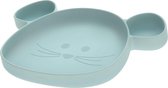 Lässig Section Plate Silicone - Little Chums Mouse Blue