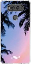 LG V20 Hoesje Transparant TPU Case - Sunset Palms #ffffff