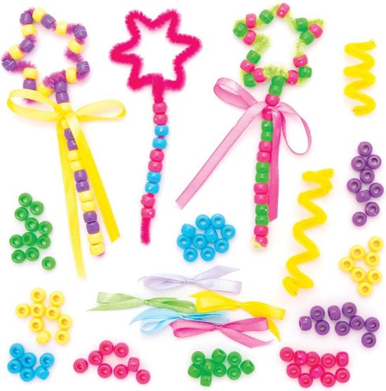 Baker Ross Parels Toverstaf Knutselsets  5 Stuks  Knutselidee Voor Pasen Kinderen Om Te Versieren En Spelen 2113738068