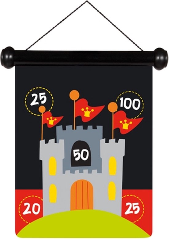Jeu à gratter - Fléchettes petit chevalier magnétique - 24x30cm - imprimé des deux côtés