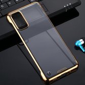 Voor Galaxy S20 SULADA Randloze valbestendige vacuÃ¼mplating pc-behuizing (goud)