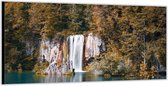 Dibond –Watervallen aan het Water – 200x100 Foto op Aluminium (Met Ophangsysteem)